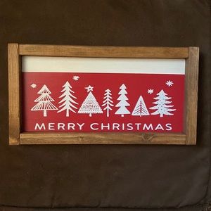 Merry Christmas Wooden Sign